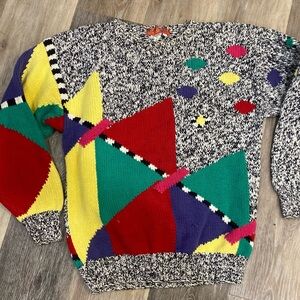 Vintage 80s Poshboy Abstract Sweater